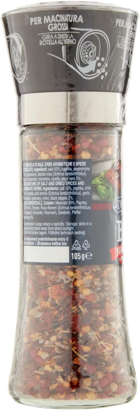 La Drogheria 1880, Linea Macinelli Premium BBQ, Pork & Ribs, con Macina Regolabile sul Tappo, Formato da 105 gr - immagine 2