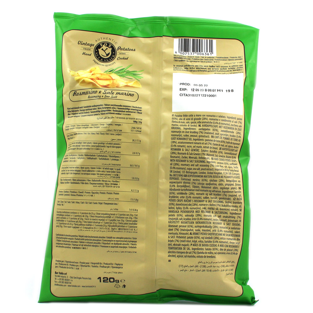 FOX PATATINE ROSMARINO 120GR - immagine 2