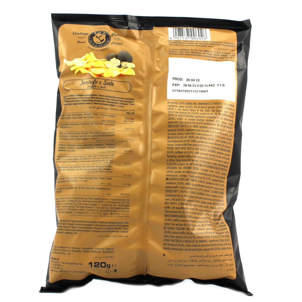 FOX PATATINE AL TARTUFO 120GR - immagine 2