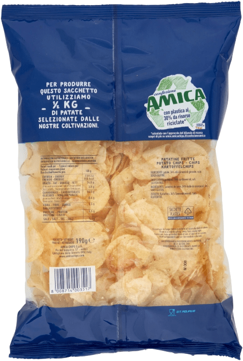 AMICA PATATINE QUELLE CHE SI VEDONO 190GR - immagine 2