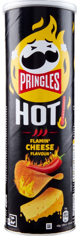 PRINGLES HOT FLAMIN CHEESE FLAVOUR 160GR