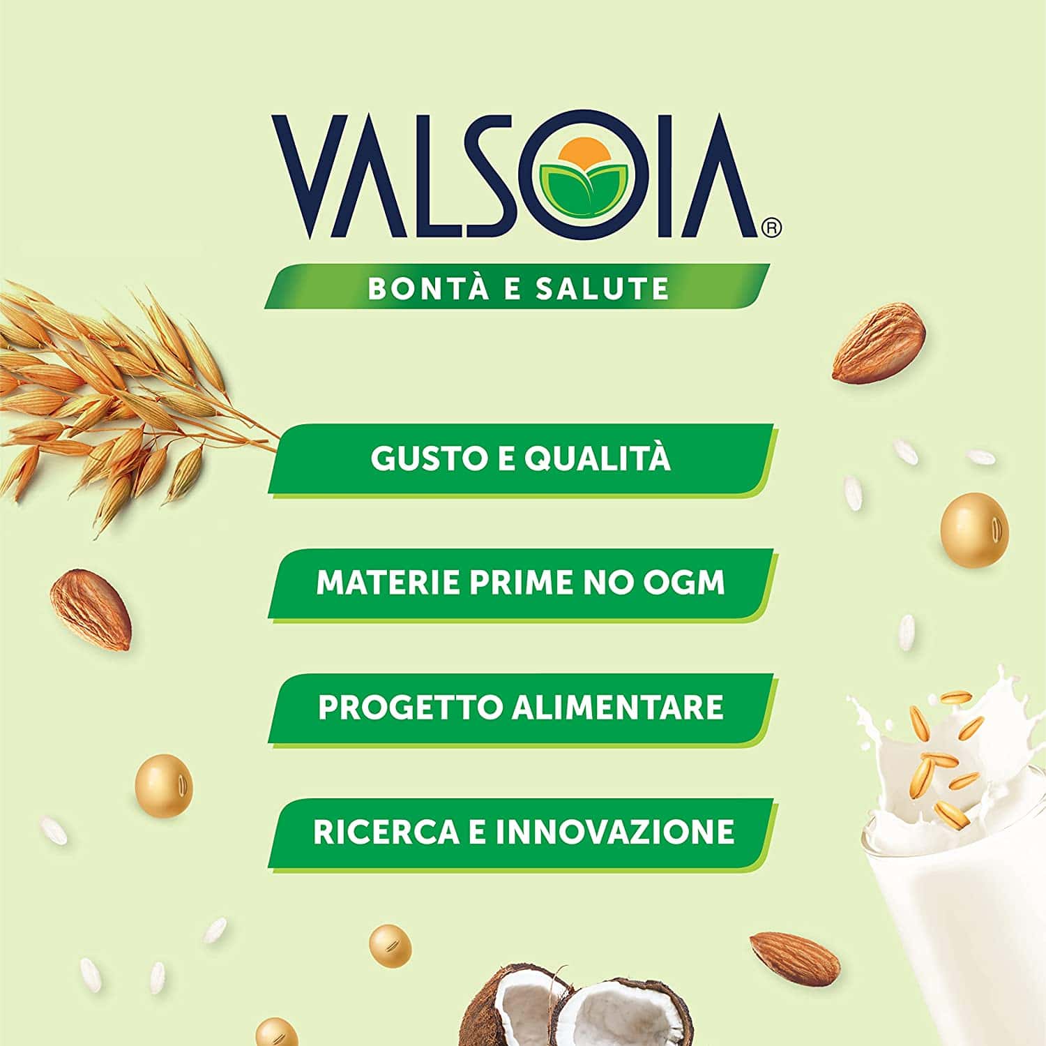 VALSOIA BEVANDA ALLA MANDORLA SENZA ZUCCHERO 1 LT - immagine 3