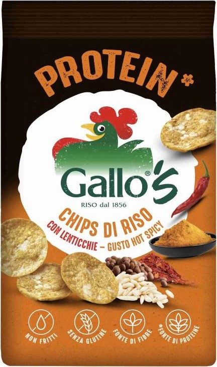 RISO GALLO CHIPS PROTEIN 40GR