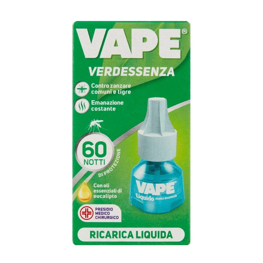 VAPE RICARICA LIQUIDO VERDESSENZA 60 NOTTI 30 ML