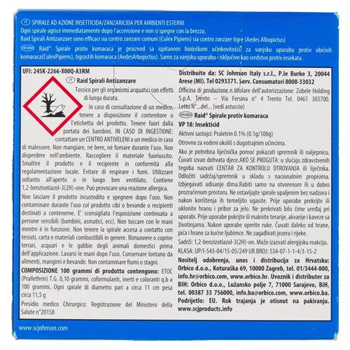 RAID SPIRALI ANTIZANZARE 10PZ - immagine 2