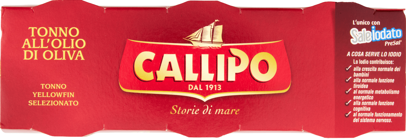 CALLIPO TONNO OLIO D'OLIVA 3X70GR