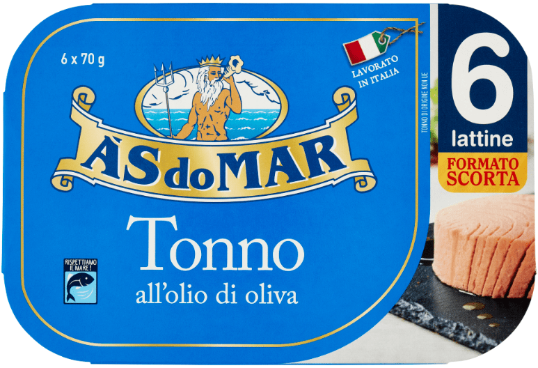 ASDOMAR TONNO OLIO OLIVA 6X70GR