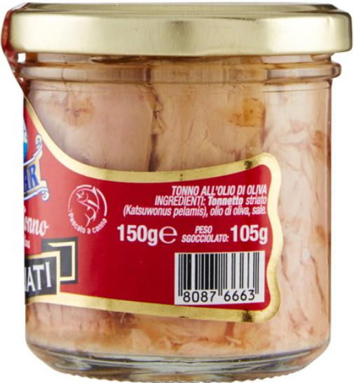 ASDOMAR FILETTO DI TONNO GRIGLIATI OLIO DI OLIVA 150GR - immagine 2