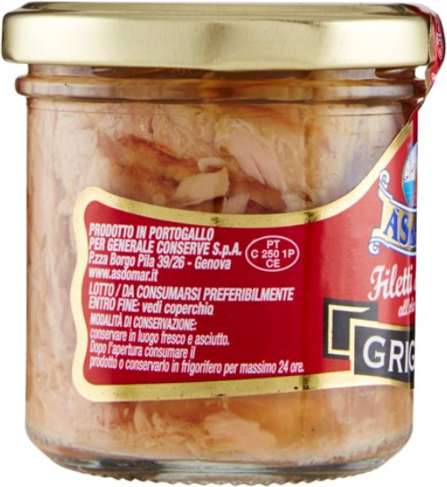 ASDOMAR FILETTO DI TONNO GRIGLIATI OLIO DI OLIVA 150GR - immagine 3