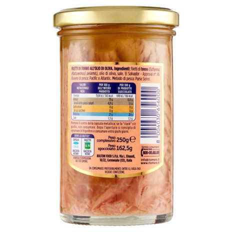 RIO MARE FILETTI TONNO OLIO DI OLIVA 250GR - immagine 2