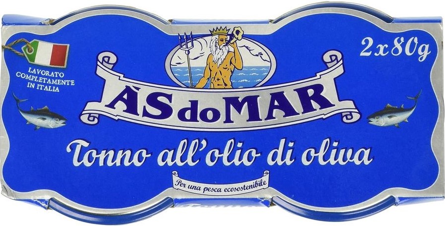 ASDOMAR TONNO OLIO DI OLIVA 2X80GR