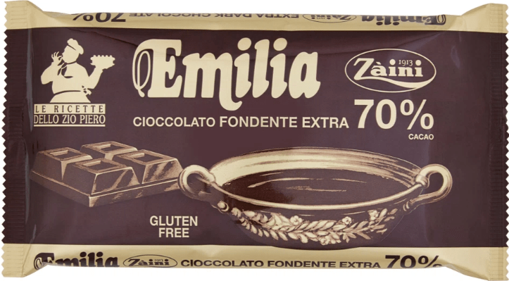 ZAINI EMILIA CIOCCOLATO FONDENTE 70% 140GR
