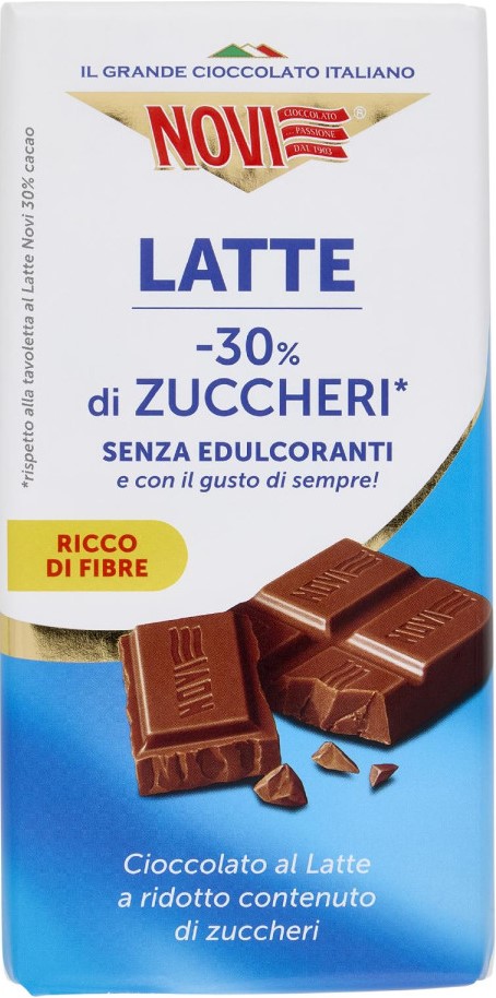 NOVI TAVOLETTA LATTE -30% DI ZUCCHERI 100GR