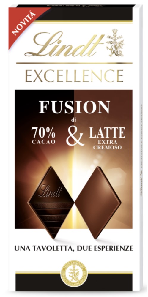 LINDT EXCELLENCE TAVOLETTA FUSION LATTE E CACAO 100GR