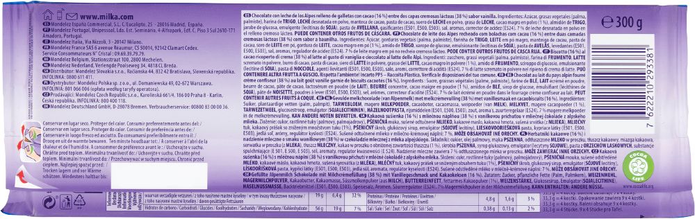MILKA TAVOLETTA OREO 300GR - immagine 2