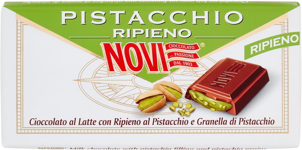 NOVI TAVOLETTA LATTE RIPIENA AL PISTACCHIO 105GR