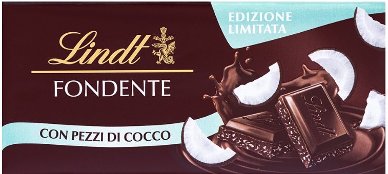 LINDT TAVOLETTA FONDENTE/COCCO 100G