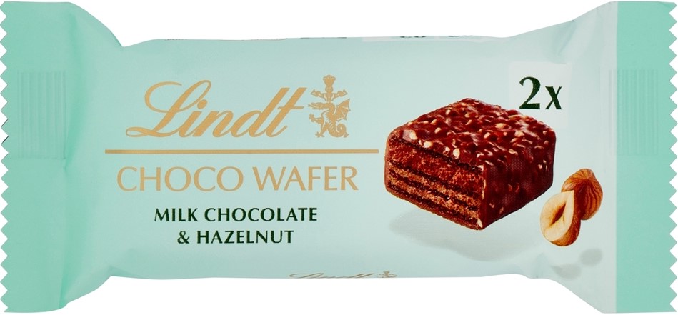 LINDT CHOCO WAFER LATTE E NOCCIOLE 30GR