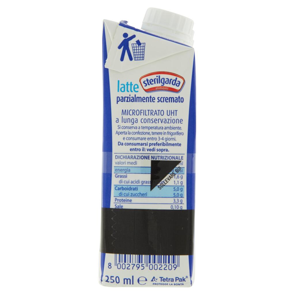 STERILGARDA LATTE PARZIALMENTE SCREMATO UHT 3X250ML - immagine 3