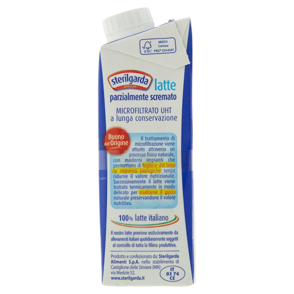 STERILGARDA LATTE PARZIALMENTE SCREMATO UHT 3X250ML - immagine 4