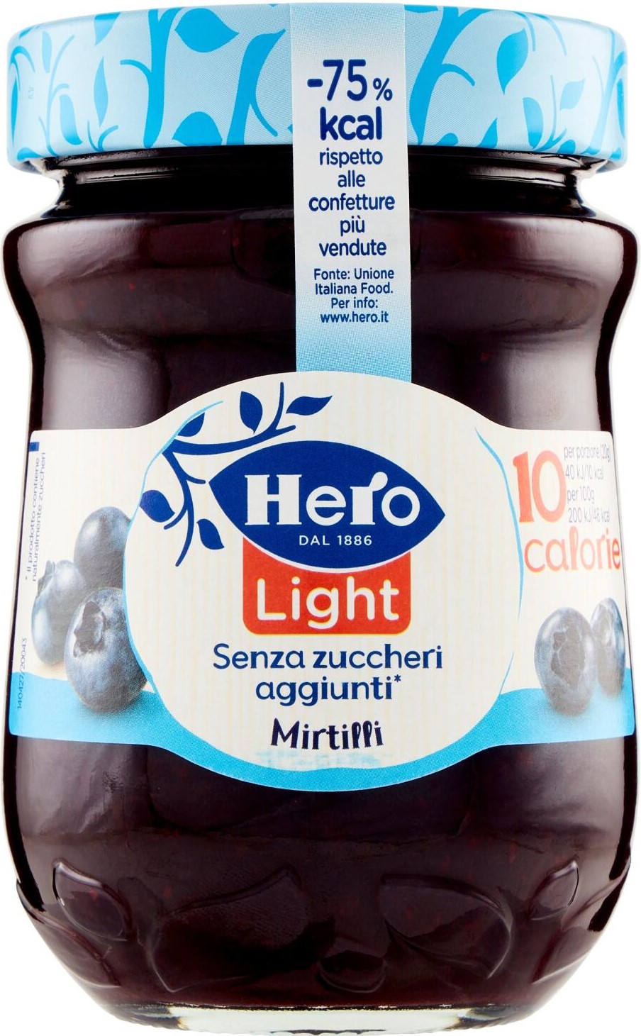 HERO LIGHT CONFETTURA MIRTILLI 280GR