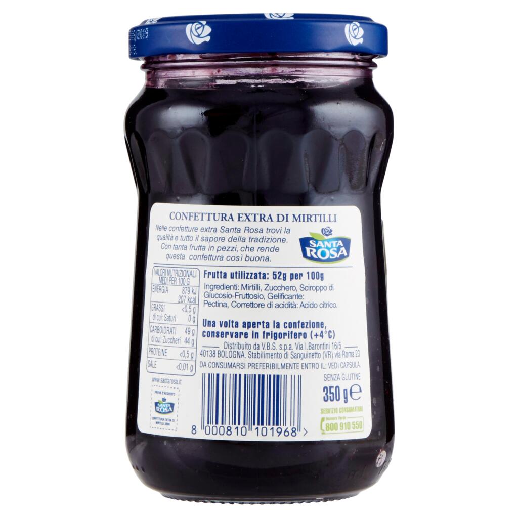 SANTA ROSA CONFETTURA MIRTILLI SELVATICI 350GR - immagine 2