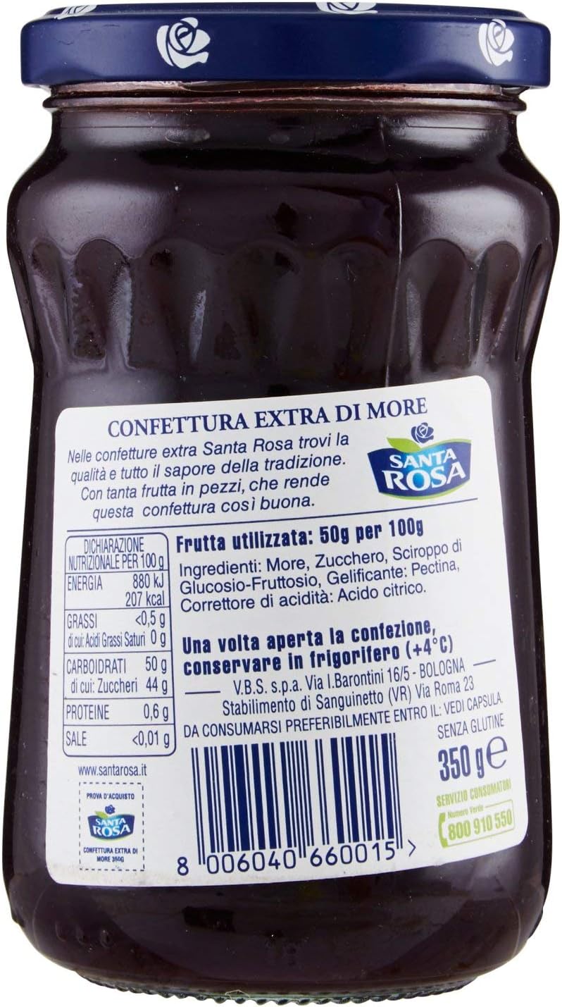 SANTA ROSA CONFETTURA MORE DI ROVO 350GR - immagine 2