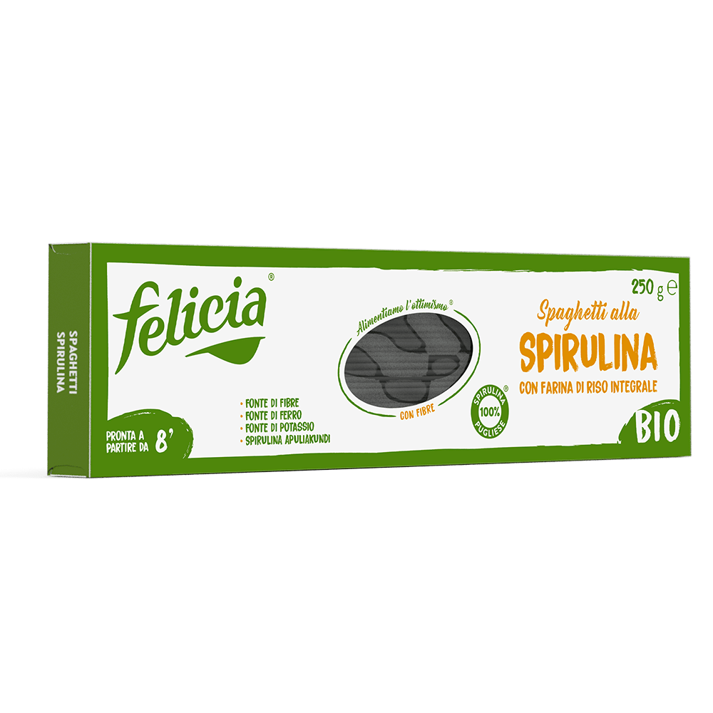 FELICIA SPAGHETTI BIO SENZA GLUTINE ALLA SPIRULINA 250 GR - immagine 3