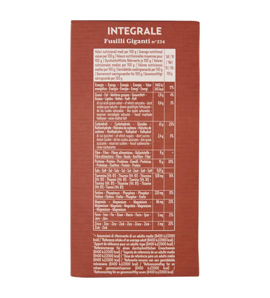 DE CECCO FUSILLI GIGANTI N. 234 INTEGRALI 500 GR - immagine 9
