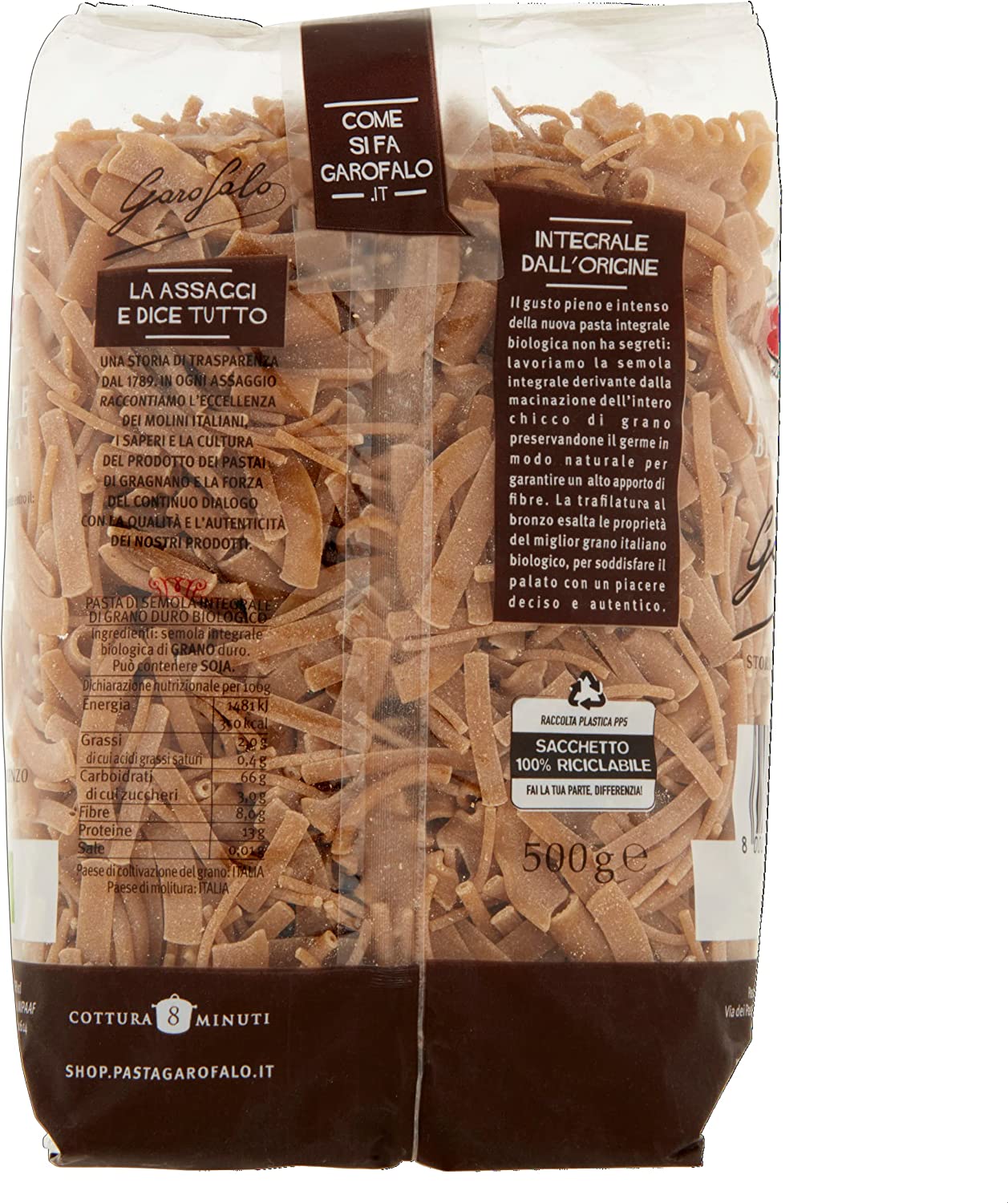 GAROFALO PASTA MISTA 5-51 INTEGRALE 500 GR - immagine 2