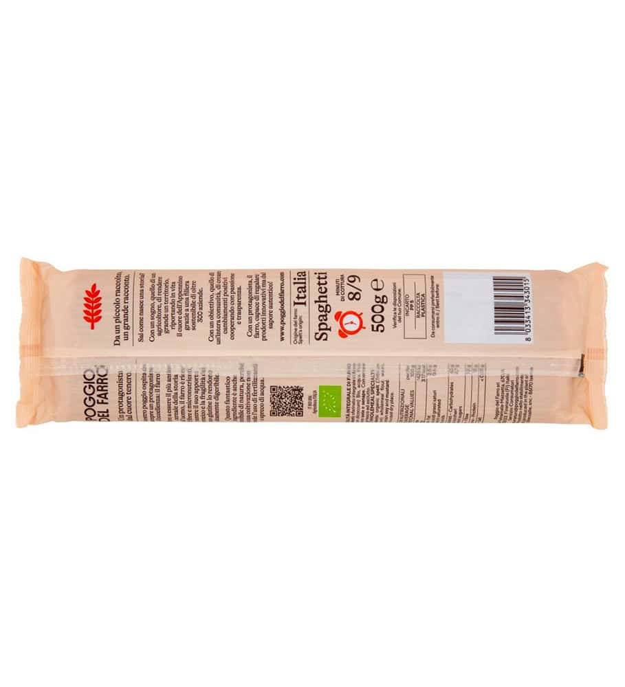 POGGIO DEL FARRO SPAGHETTI BIO 500 GR - immagine 4