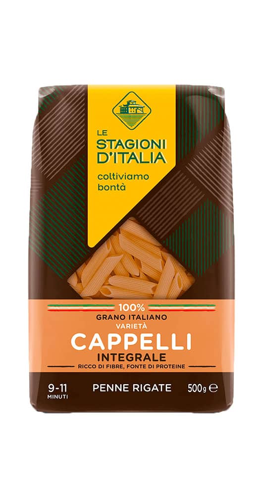 LE STAGIONI D'ITALIA PENNE RIGATE INTEGRALI VARIETA' CAPPELLI 500 GR - immagine 3
