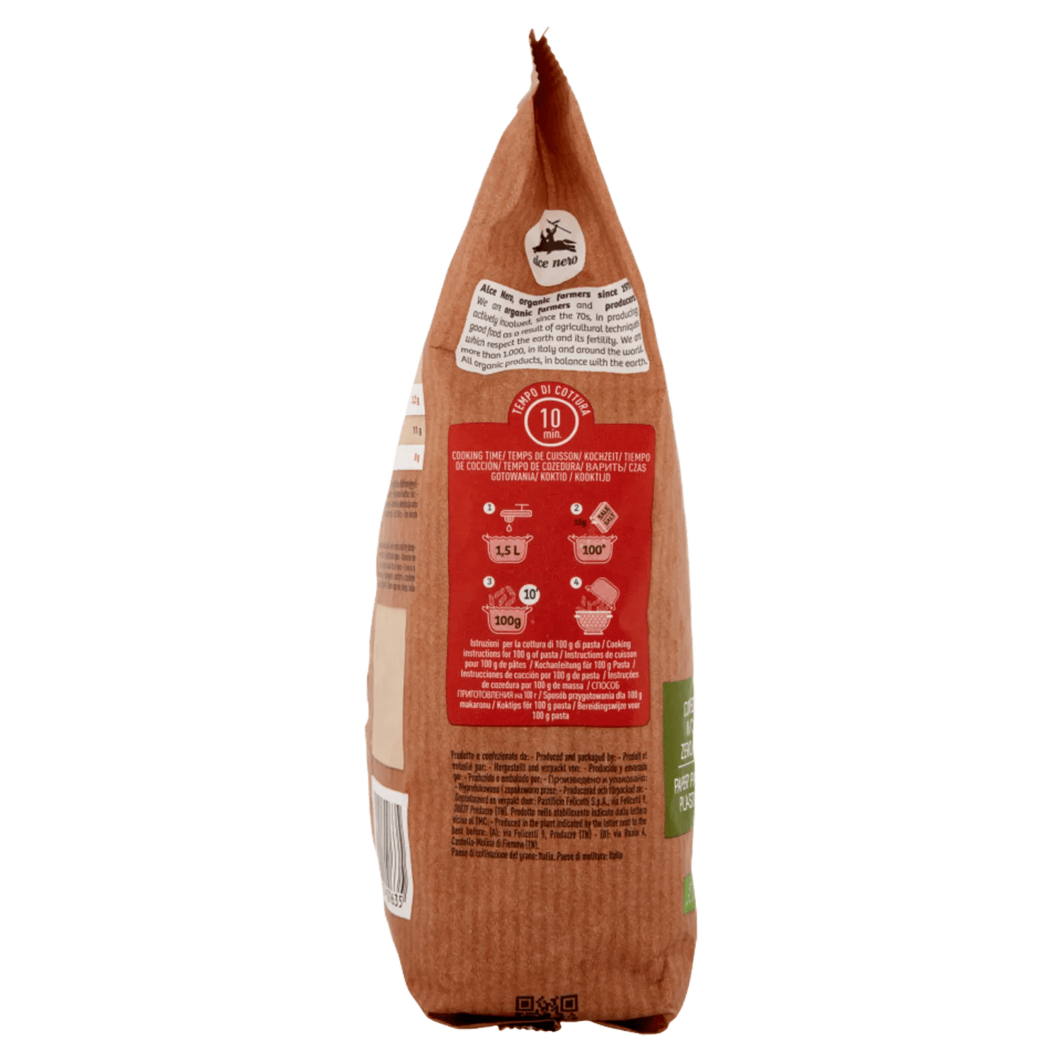 ALCE NERO FUSILLONI DI GRANO DURO CAPPELLI BIO 500 GR - immagine 2