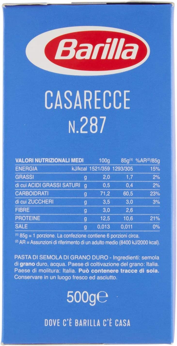 BARILLA CASERECCE N. 287 500 GR - immagine 2