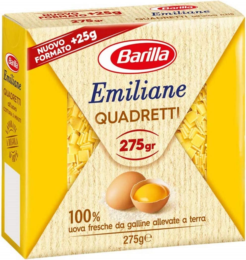 BARILLA EMILIANE QUADRETTI ALL'UOVO 275 GR