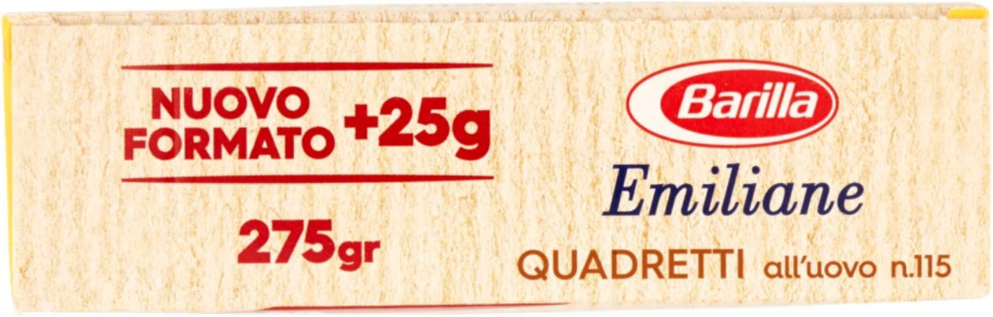 BARILLA EMILIANE QUADRETTI ALL'UOVO 275 GR - immagine 5