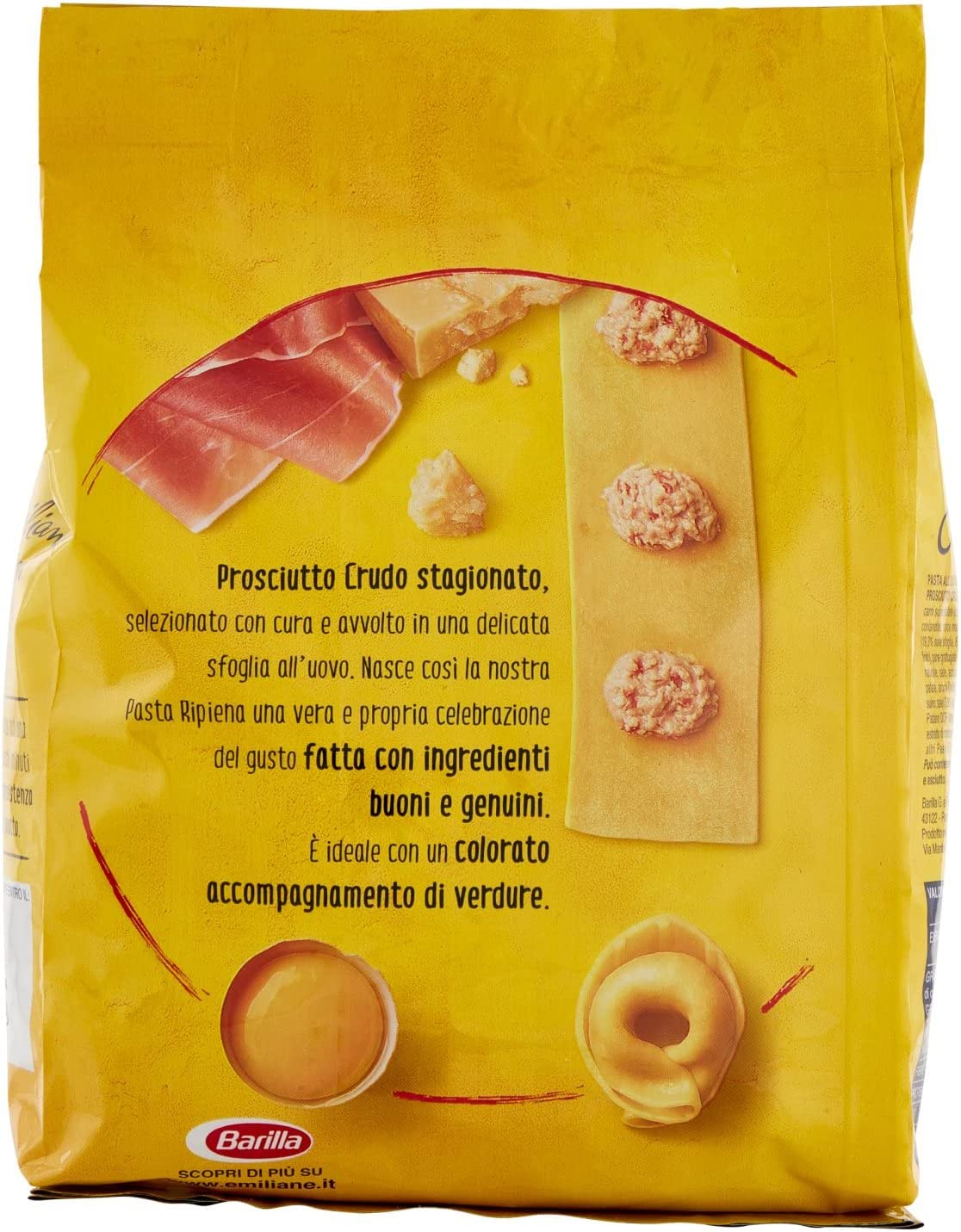 BARILLA EMILIANE TORTELLINI CON PROSCIUTTO CRUDO 500 GR - immagine 2