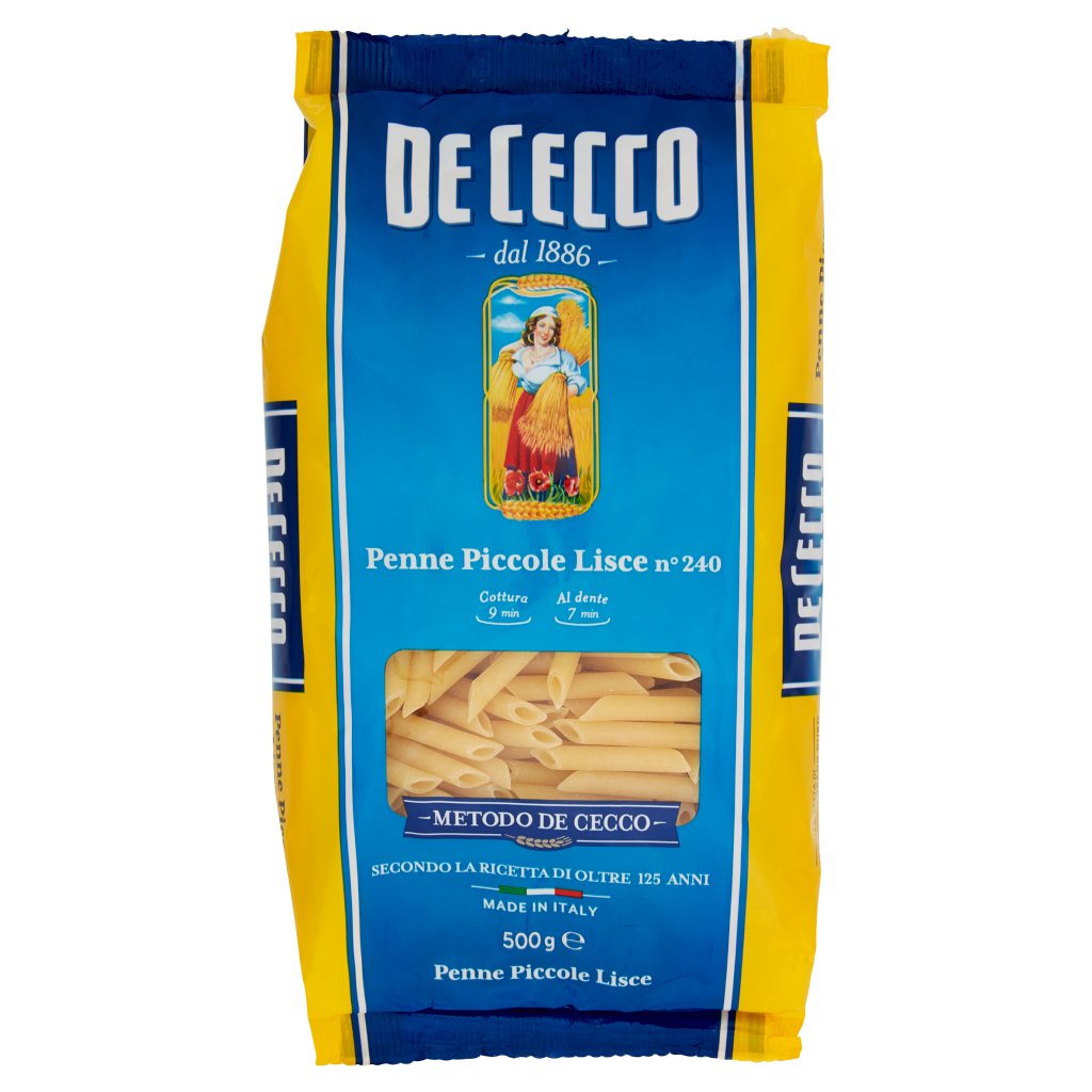DE CECCO PENNE PICCOLE LISCE N. 240 500 GR