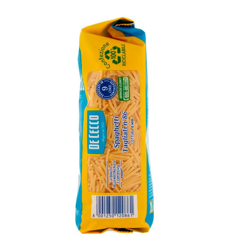 DE CECCO SPAGHETTI TAGLIATI N. 86 500 GR - immagine 8