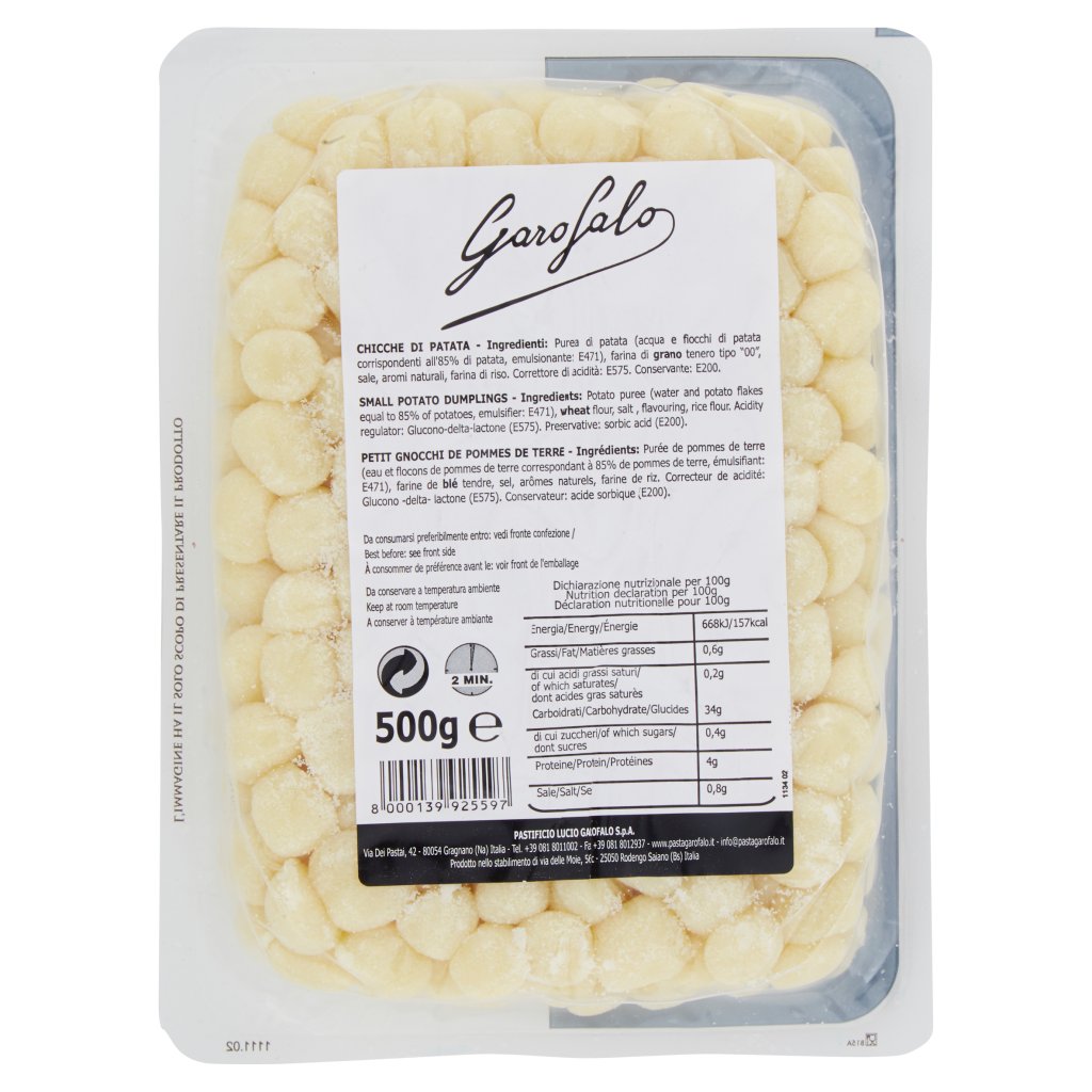 GAROFALO CHICCHE PATATE 500 GR - immagine 2