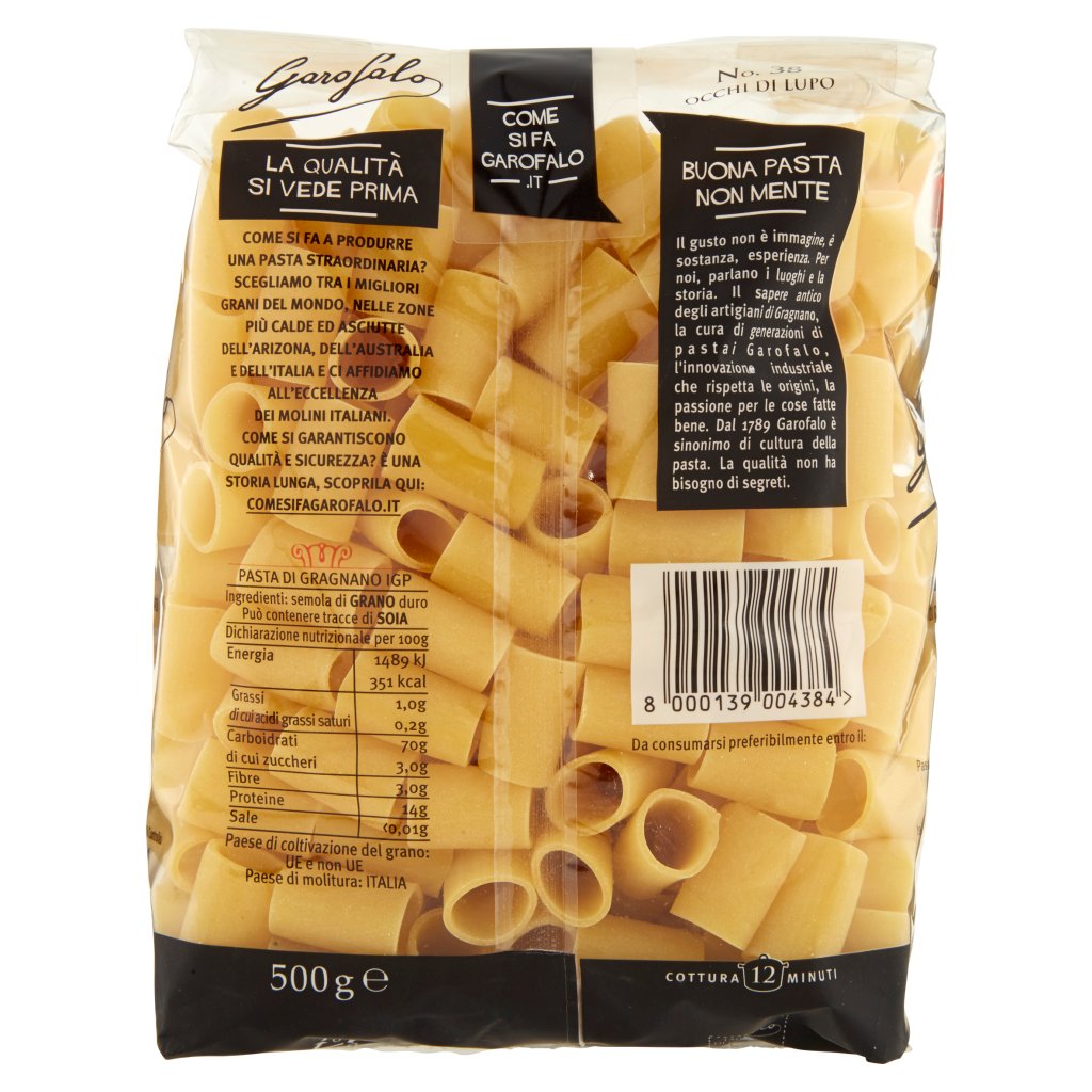GAROFALO OCCHI DI LUPO N. 38 500 GR - immagine 2