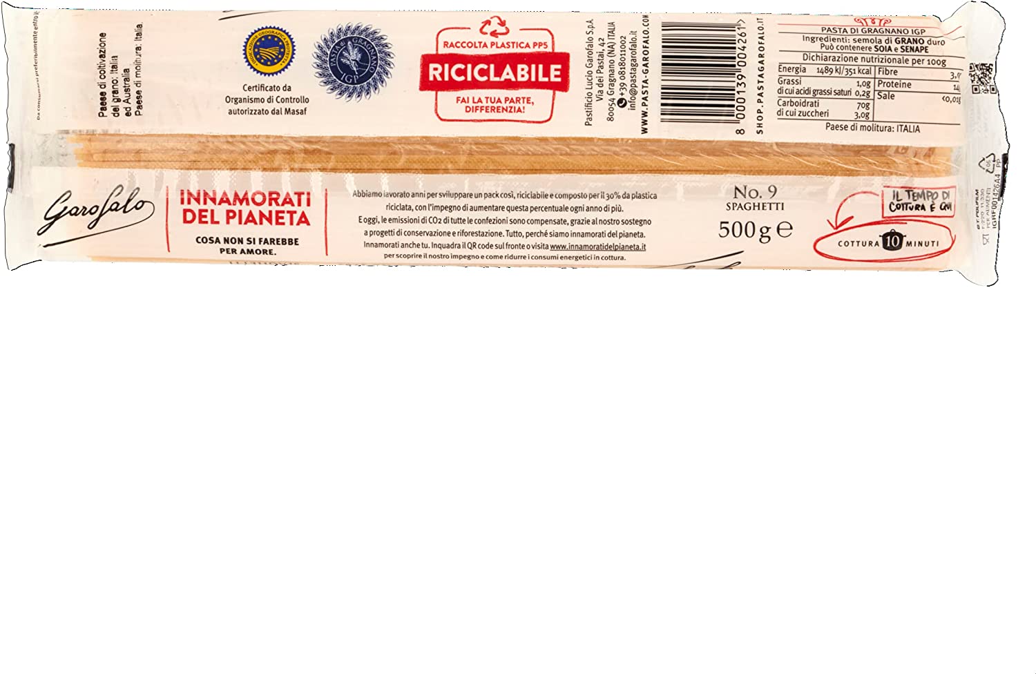 GAROFALO SPAGHETTI N. 9 500 GR - immagine 3