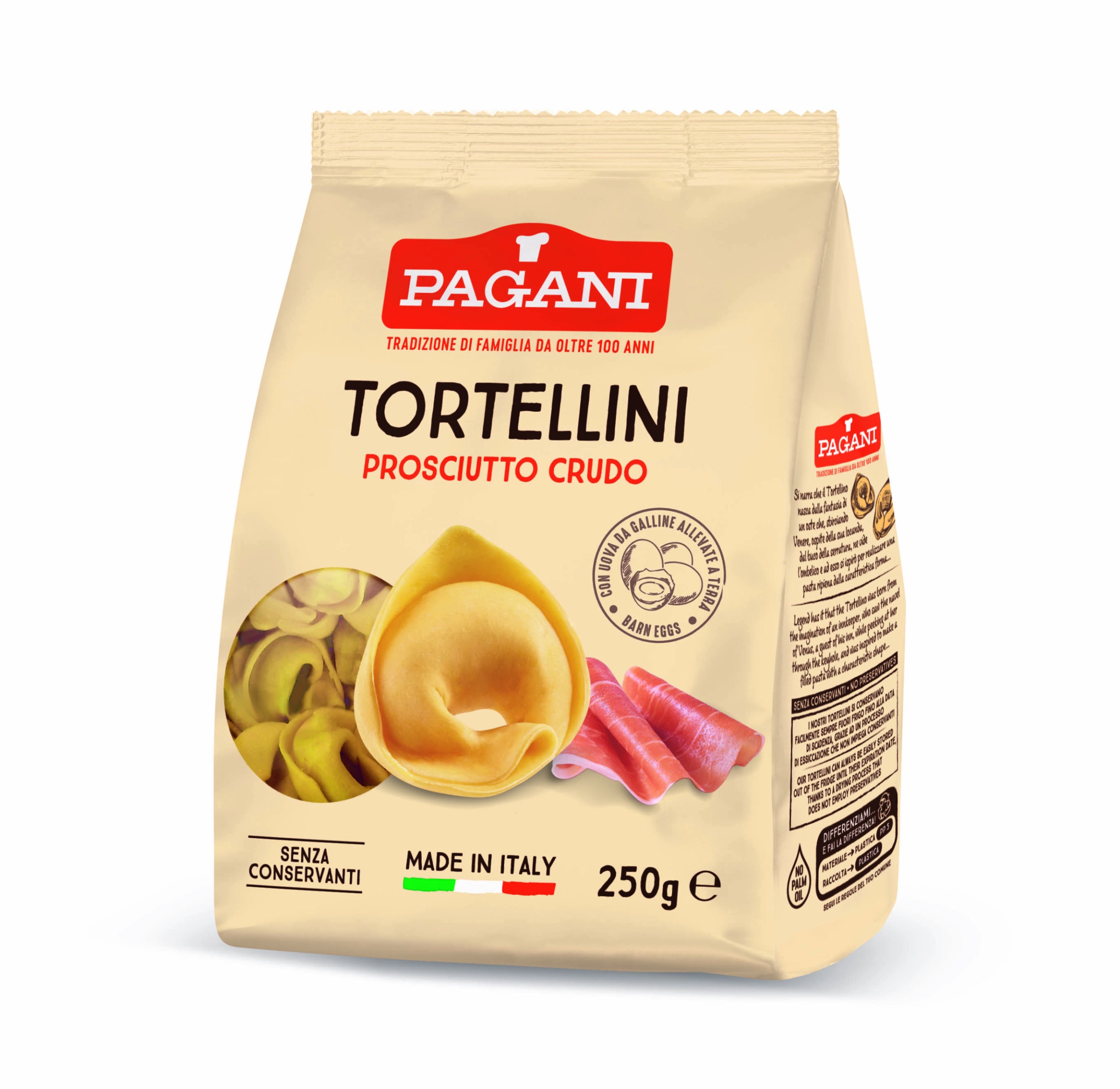 PAGANI TORTELLINI AL PROSCIUTTO CRUDO 250 GR