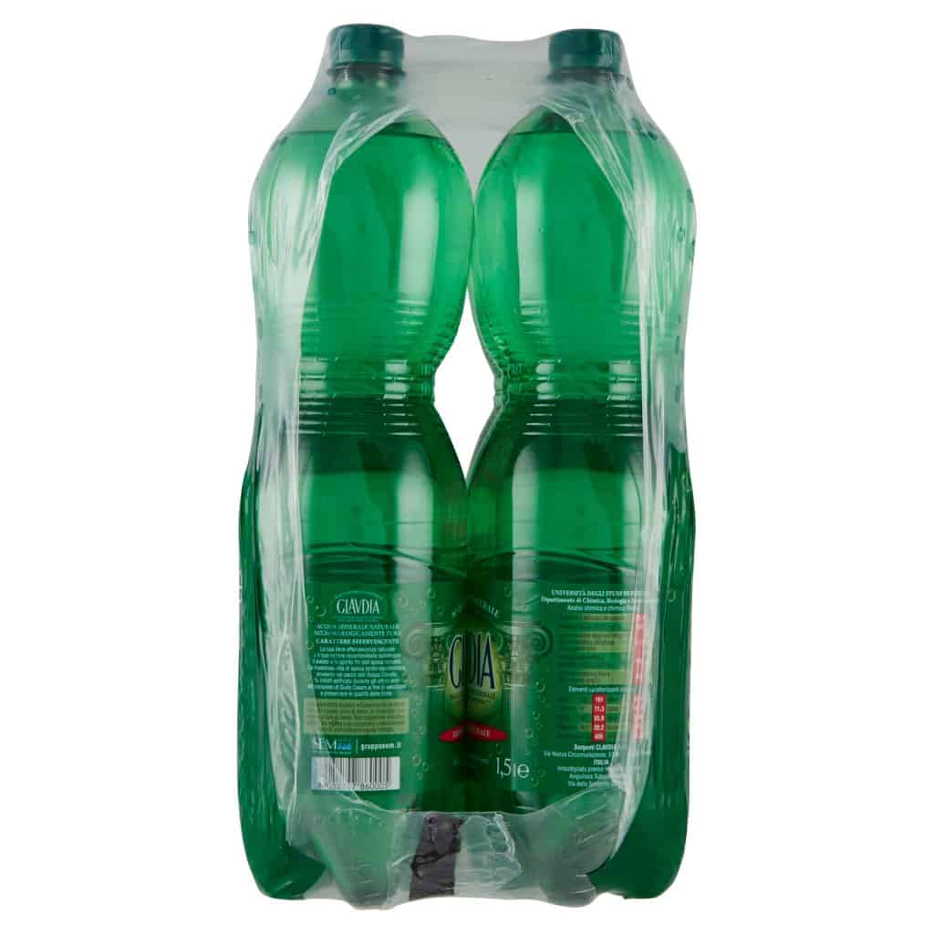 CLAVDIA ACQUA MINERALE EFFERVESCENTE NATURALE PET 1,5 LT - immagine 3
