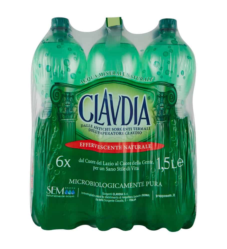 CLAVDIA ACQUA MINERALE EFFERVESCENTE NATURALE PET 1,5 LT - immagine 4
