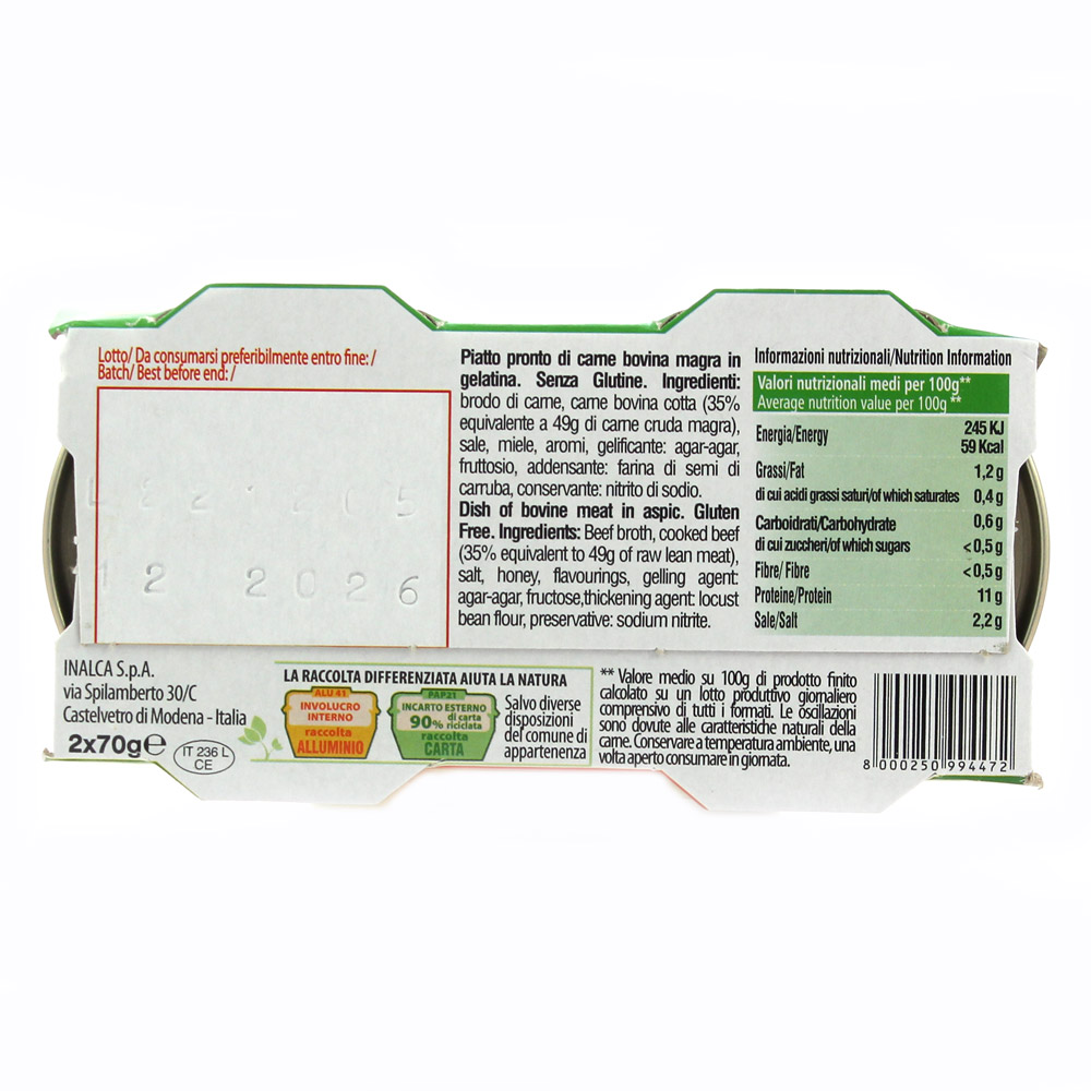 MONTANA CARNE LESSATA 2X70GR - immagine 2