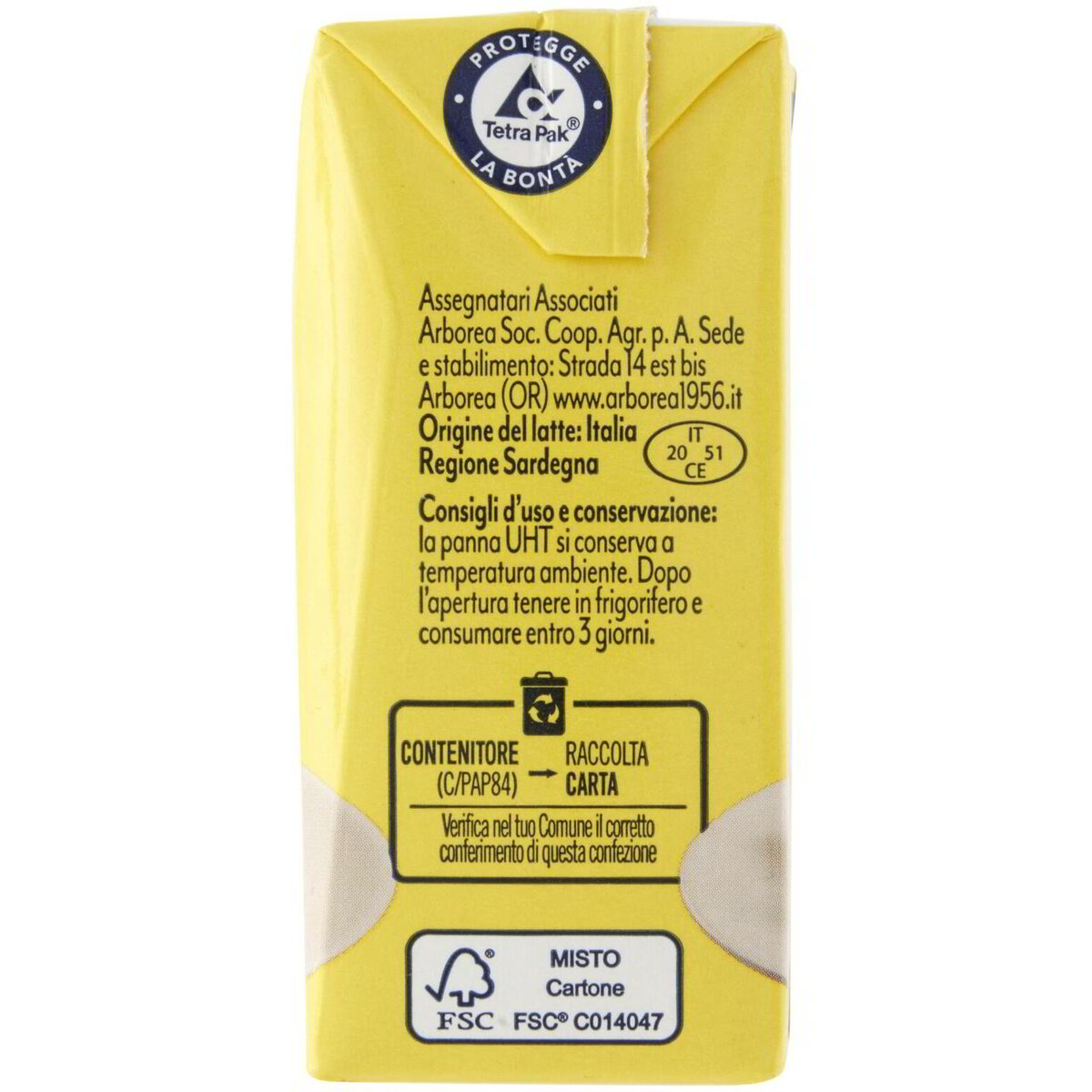ARBOREA PANNA CUCINA UHT 200ML - immagine 2
