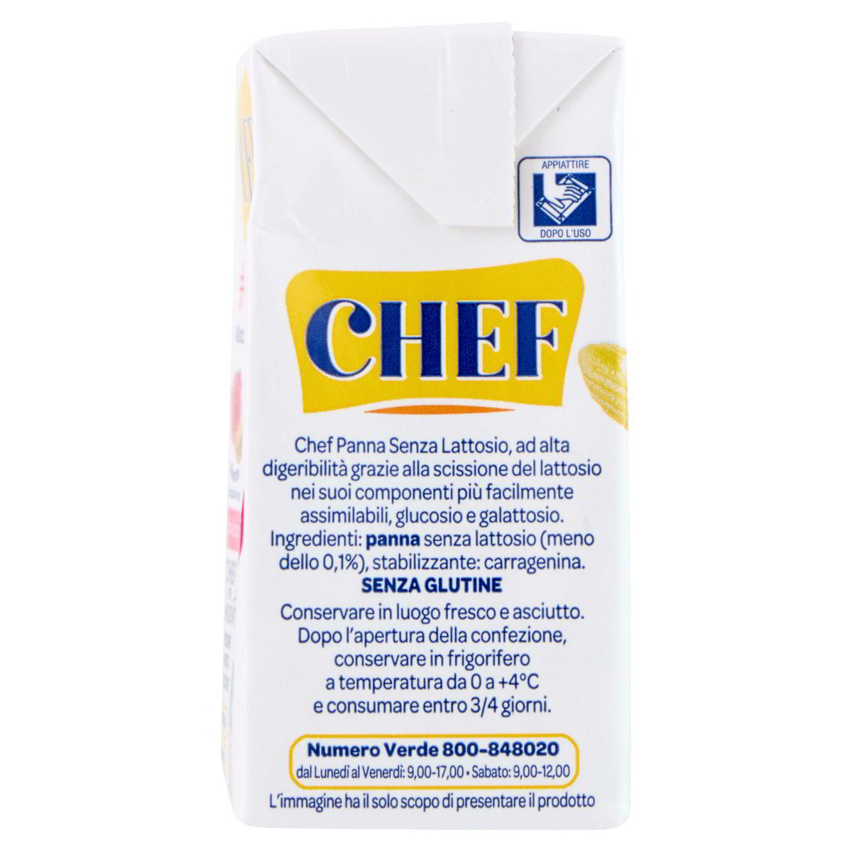 PARMALAT CHEF PANNA CUCINA SENZA LATTOSIO 200ML - immagine 3