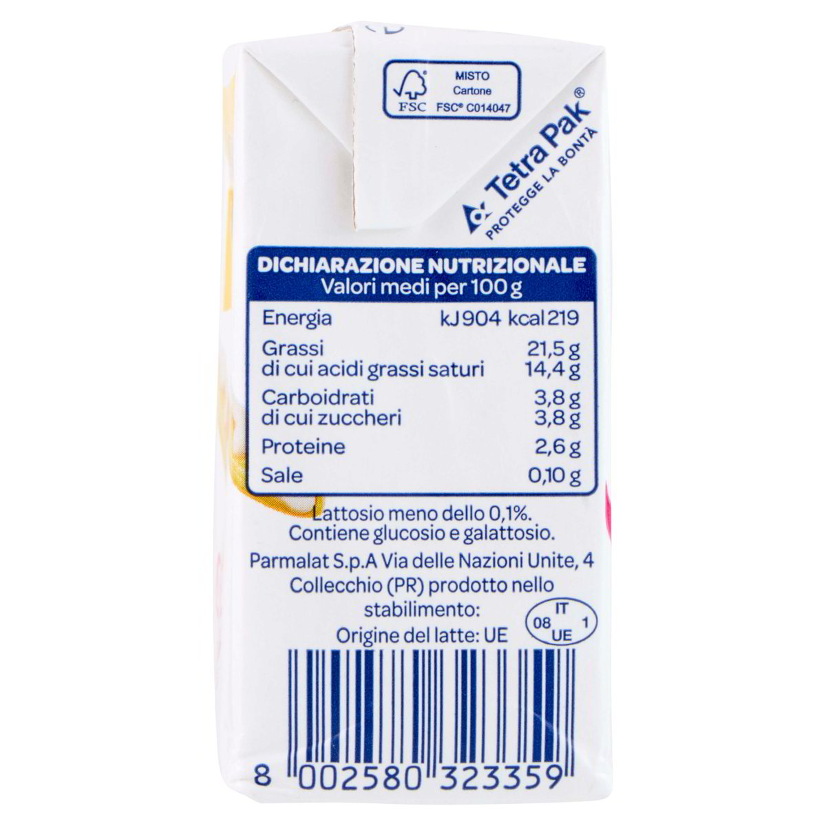 PARMALAT CHEF PANNA CUCINA SENZA LATTOSIO 200ML - immagine 4