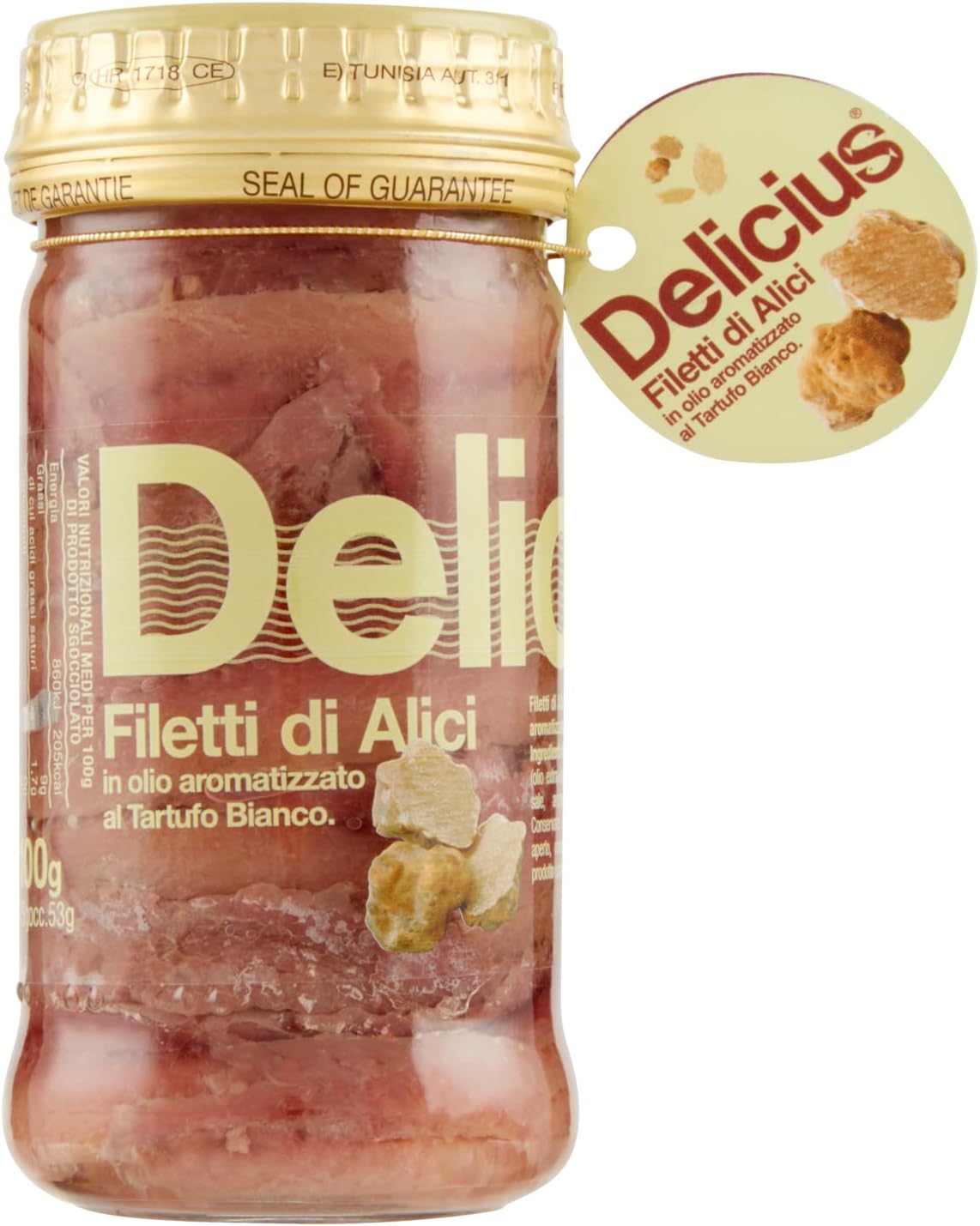 DELICIUS FILETTI DI ALICI AL TARTUFO BIANCO 100GR